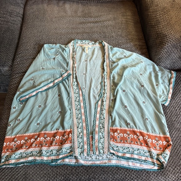Matilda Jane Kimono‎ Womens M/L Wonderment Days Like This Boho Open Top Cardigan - Picture 1 of 7